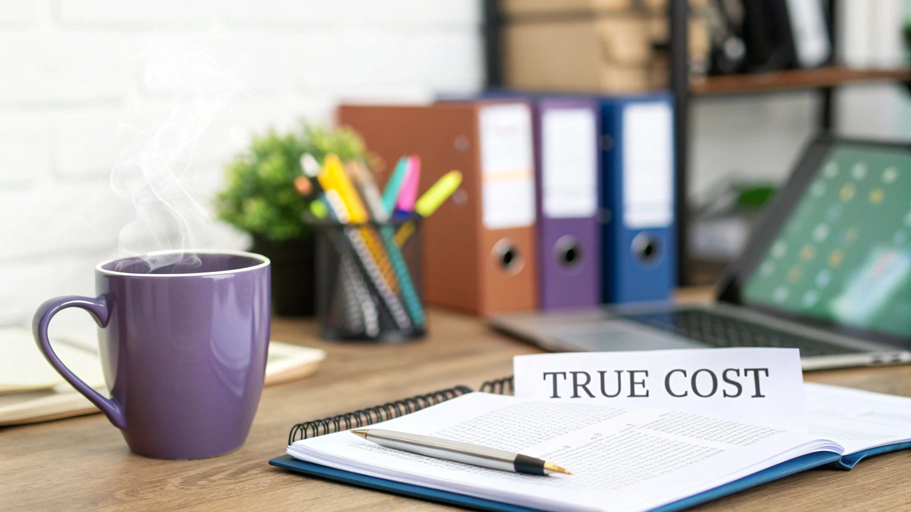 A warehouse worker carefully inspecting safety equipment on a shelf.