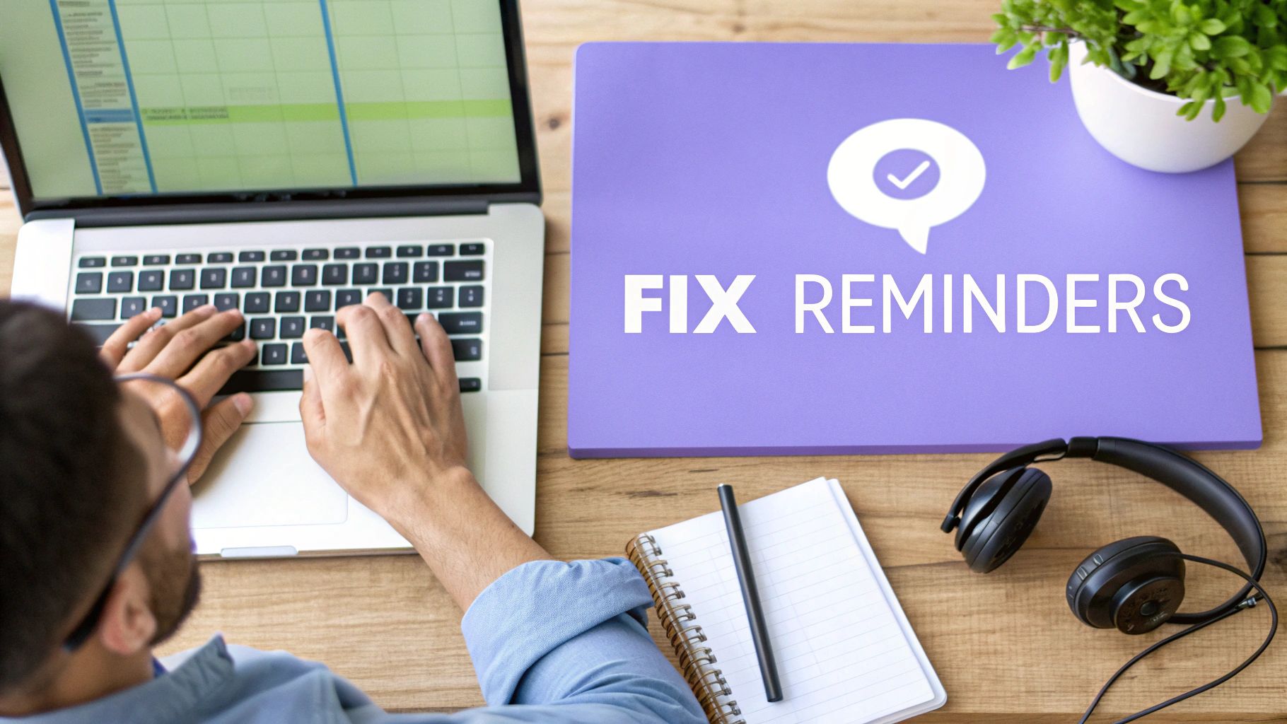 A person looking at a computer screen with a thoughtful expression, as if solving a problem.