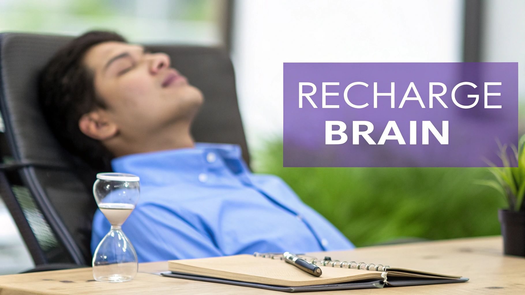 A close-up shot of a human brain illustration with glowing neural pathways, representing cognitive activity.