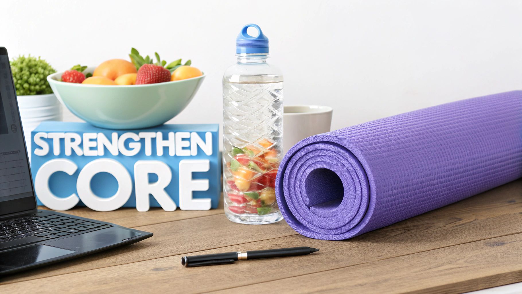 People doing yoga in a park, representing a healthy lifestyle to support the body against strain.