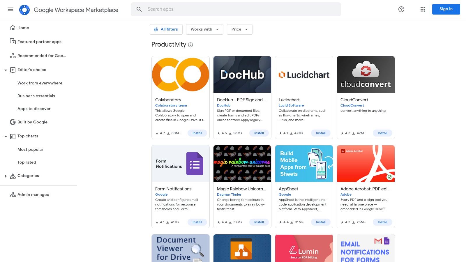 Google Workspace Marketplace