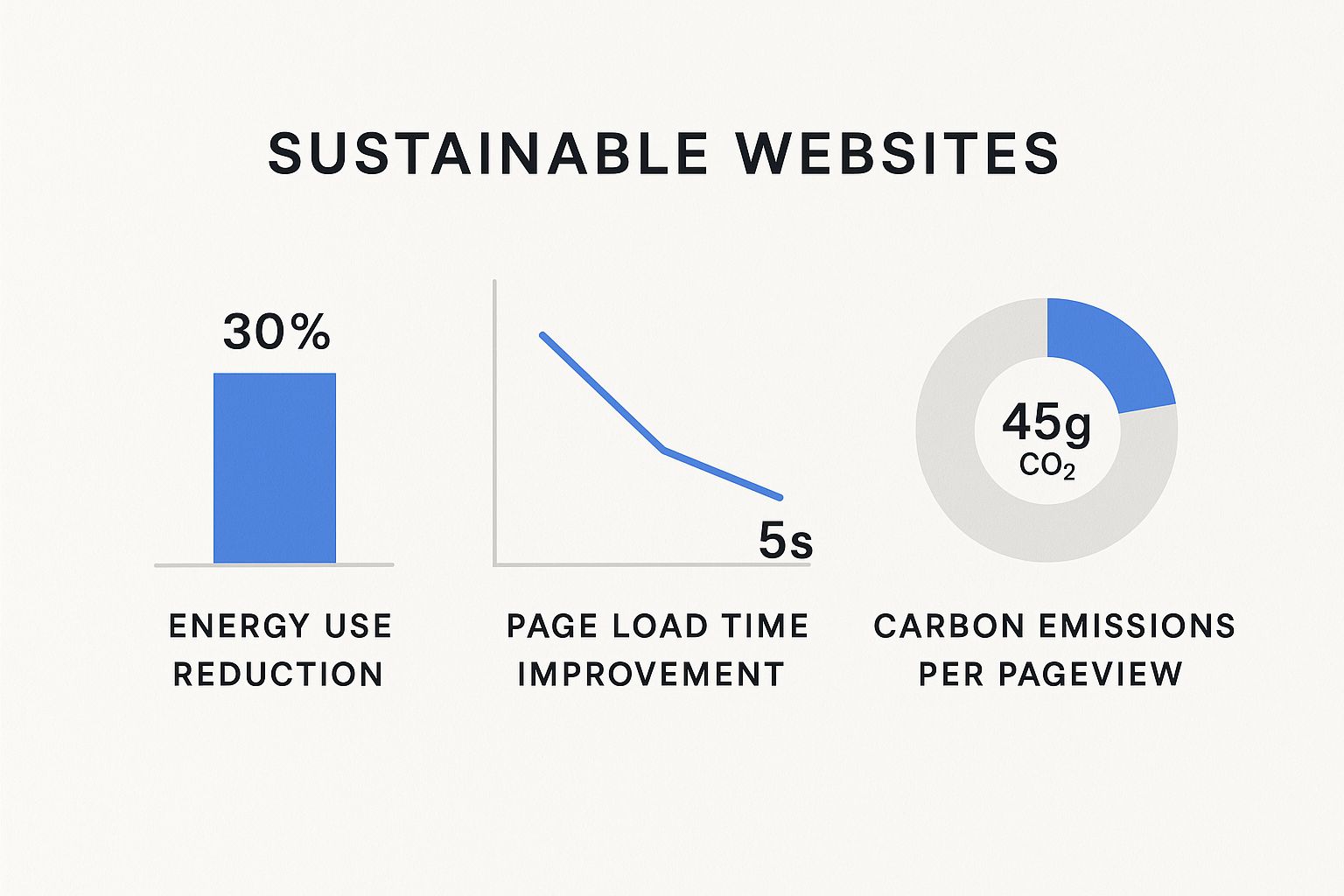 Infographic about sustainable website design
