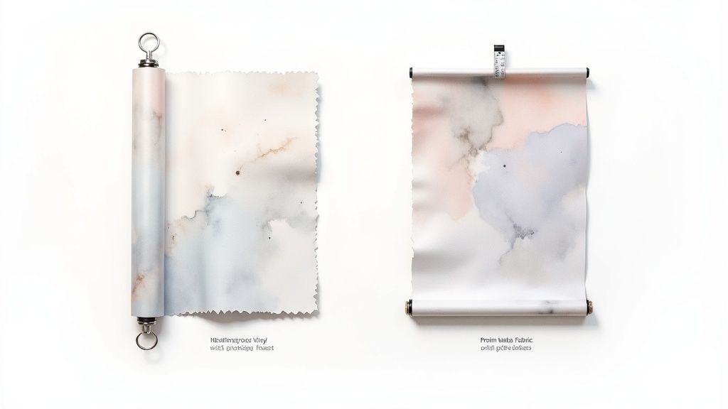 A large, colorful 'congraats graduate' banner hanging on a wooden fence at an outdoor party.