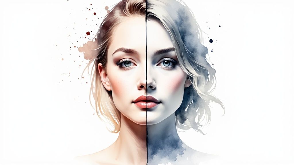 A person looking at a tablet with a padlock icon, symbolizing digital privacy and ethical use of AI.