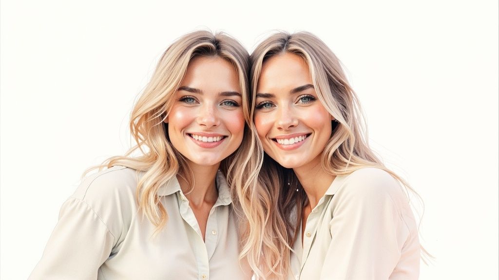 A collage of AI-generated selfies featuring various people with celebrities in different settings.