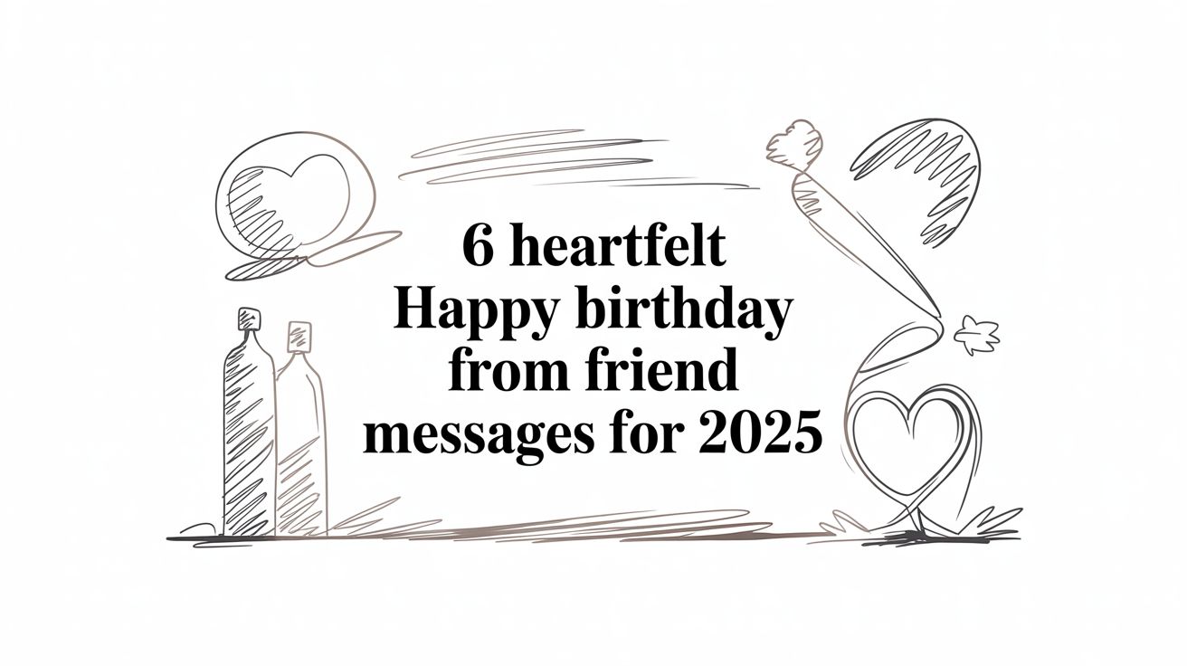 6 Heartfelt Happy Birthday From Friend Messages for 2025