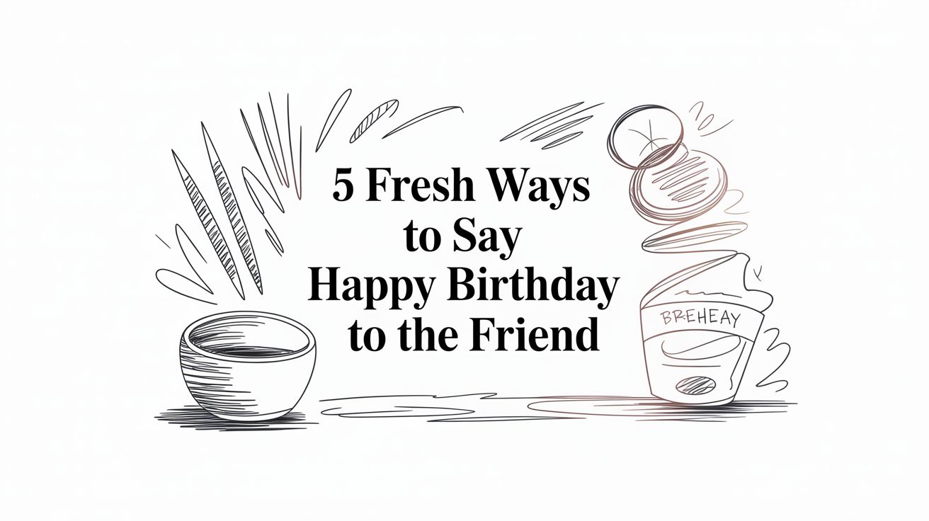 5 Fresh Ways to Say happy birthday to the friend