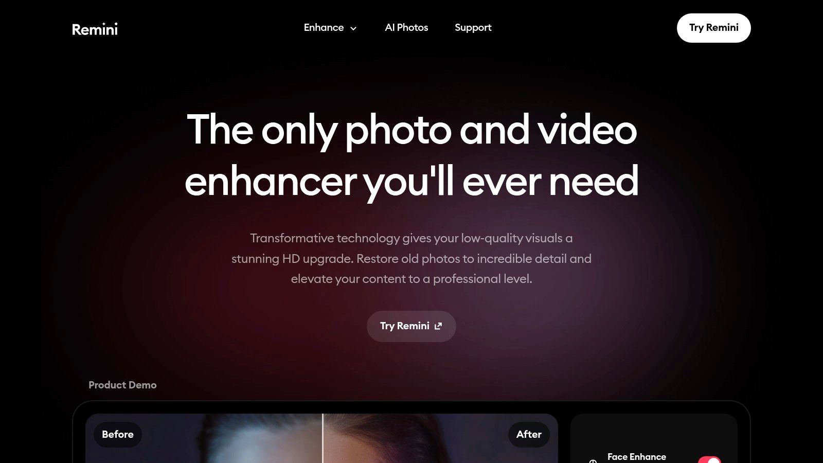 Remini β AI Photos and Enhancer