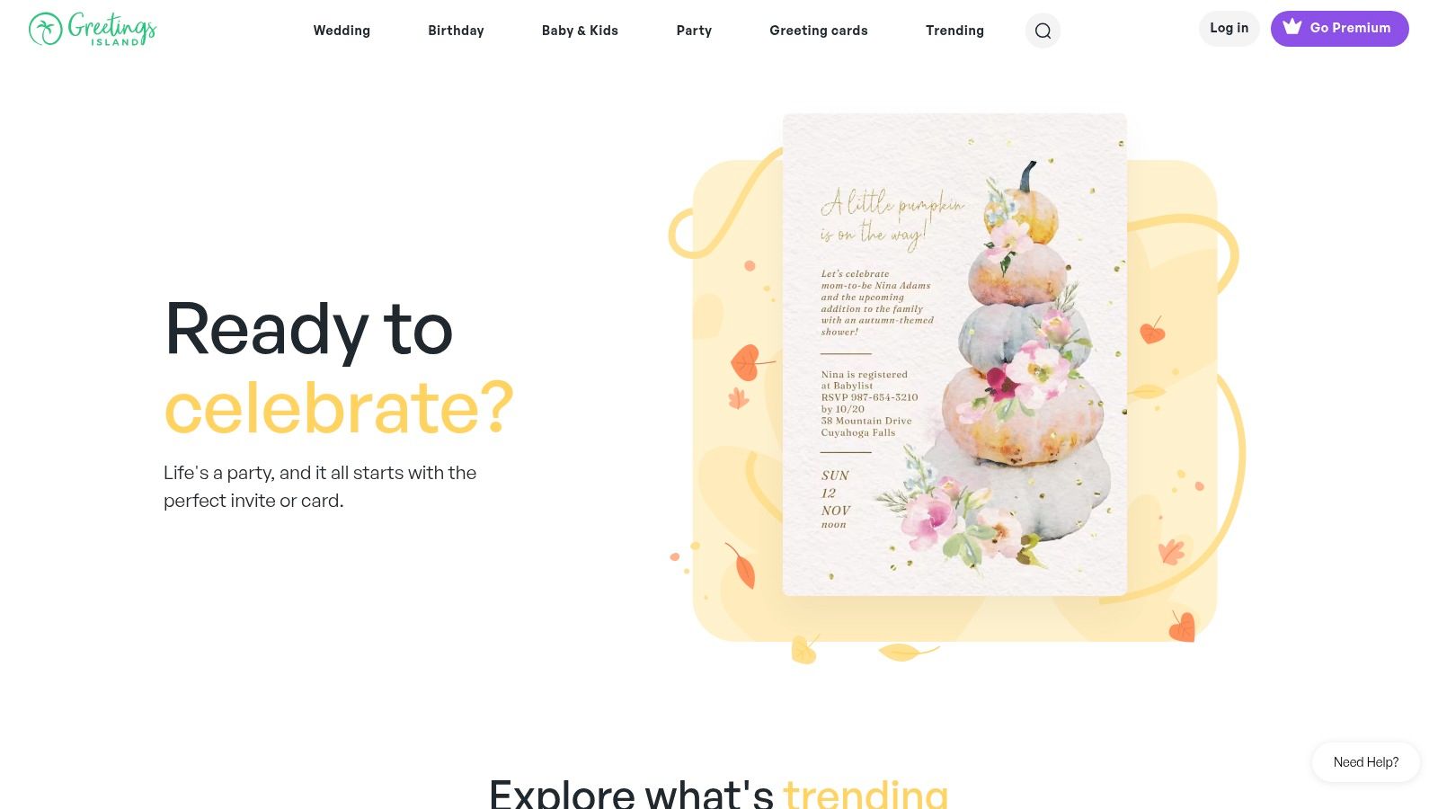 Greetings Island (Free and Premium Printable Cards + eCards)