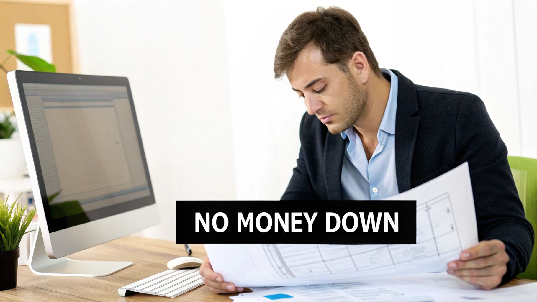 A handshake sealing a business deal, symbolizing a successful acquisition without a down payment