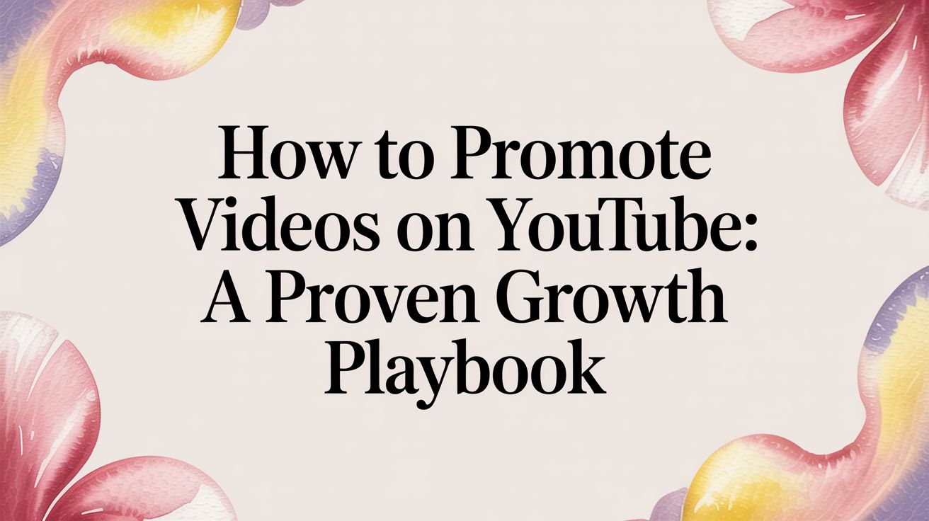 How to Promote Videos on YouTube A Proven Growth Playbook
