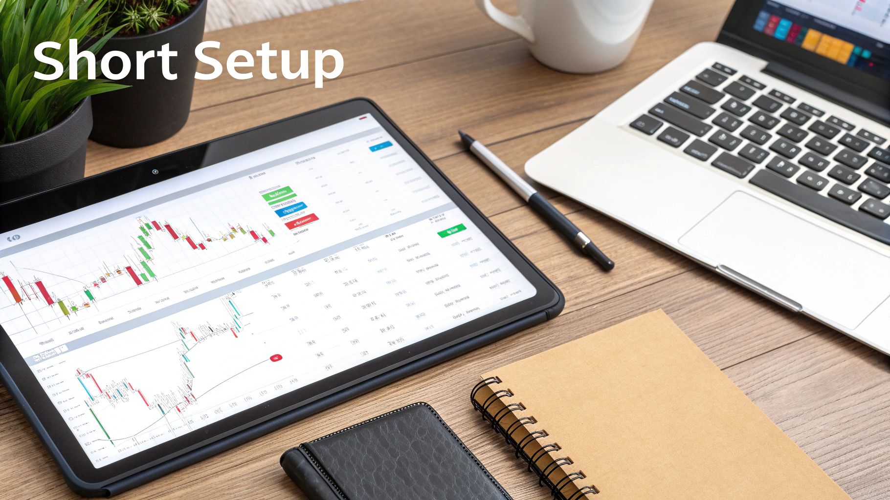 A trader analyzing charts, strategizing trade entries and exits.