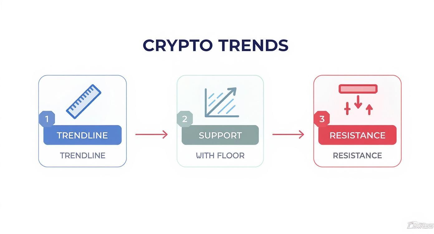 Infographic about how to read crypto charts