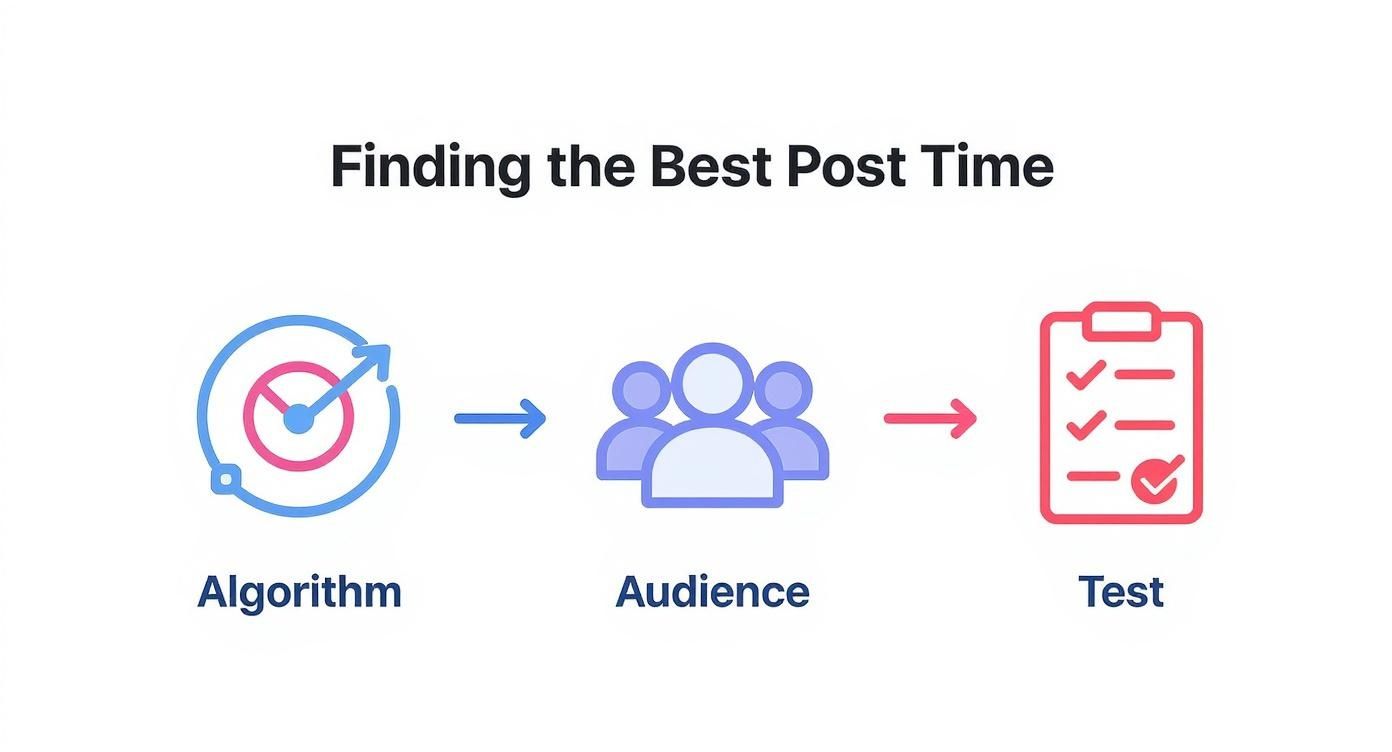 Infographic about best time to post on youtube