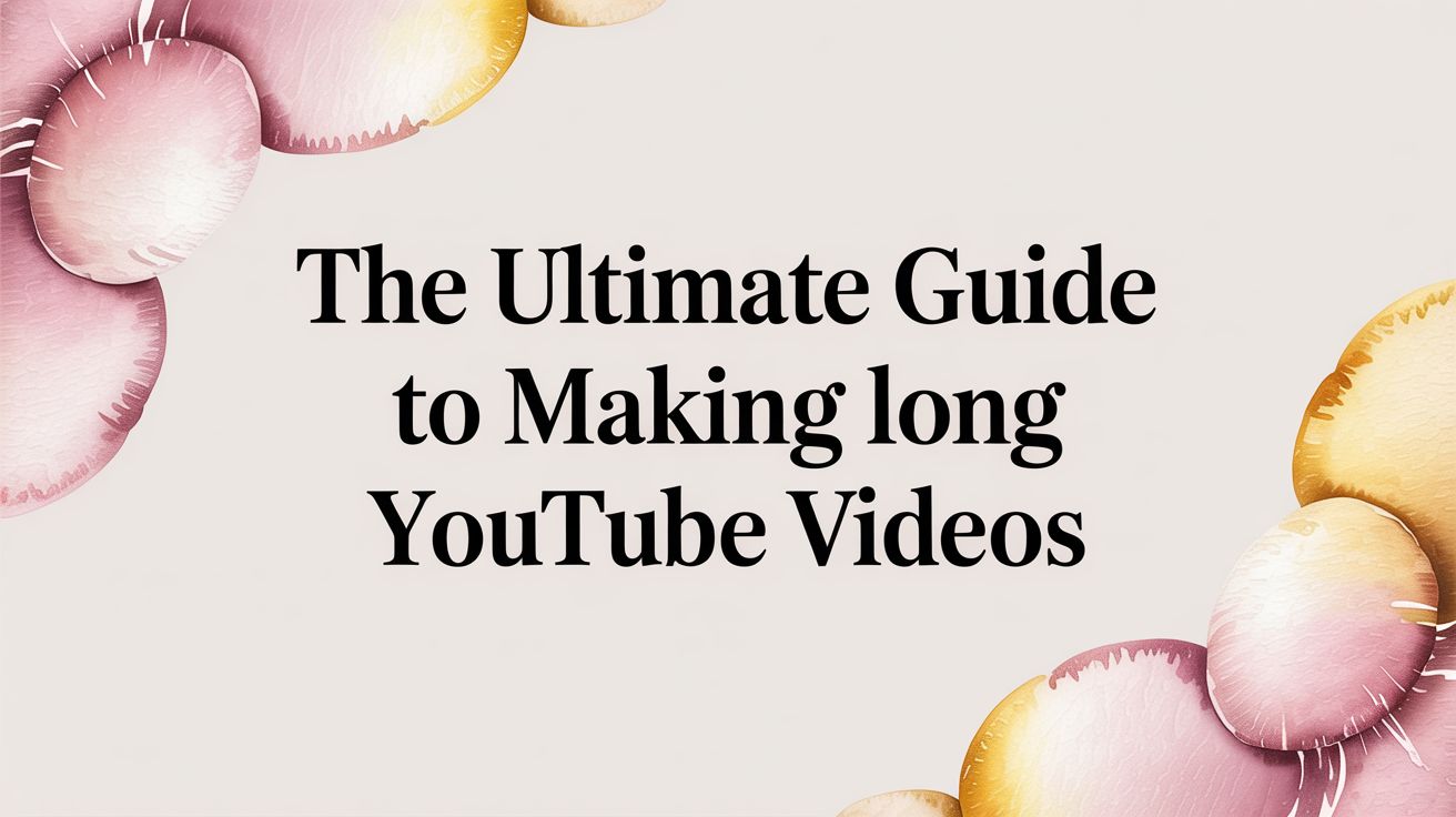 The Ultimate Guide to Making Long YouTube Videos