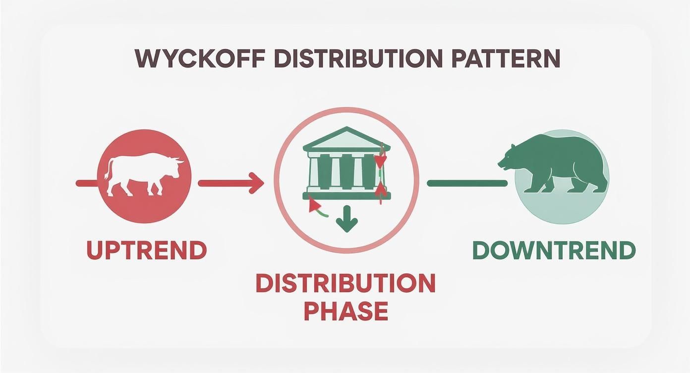 Infographic about wyckoff distribution patterns