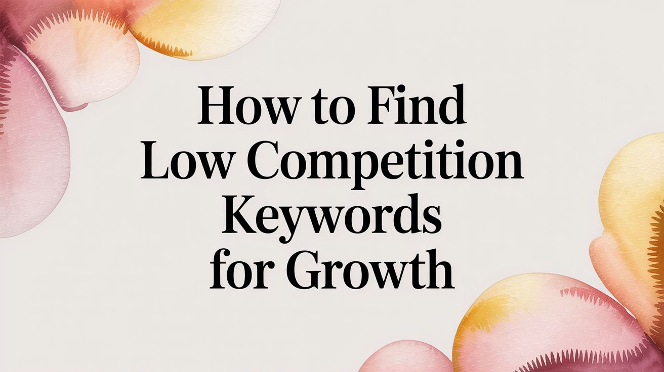 How to Find Low Competition Keywords for Growth