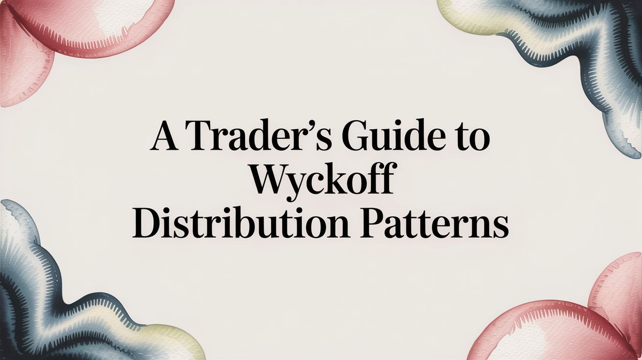 Learn to spot Wyckoff distribution patterns on any chart. This guide explains the phases and shows you how to trade institutional selling like a professional.