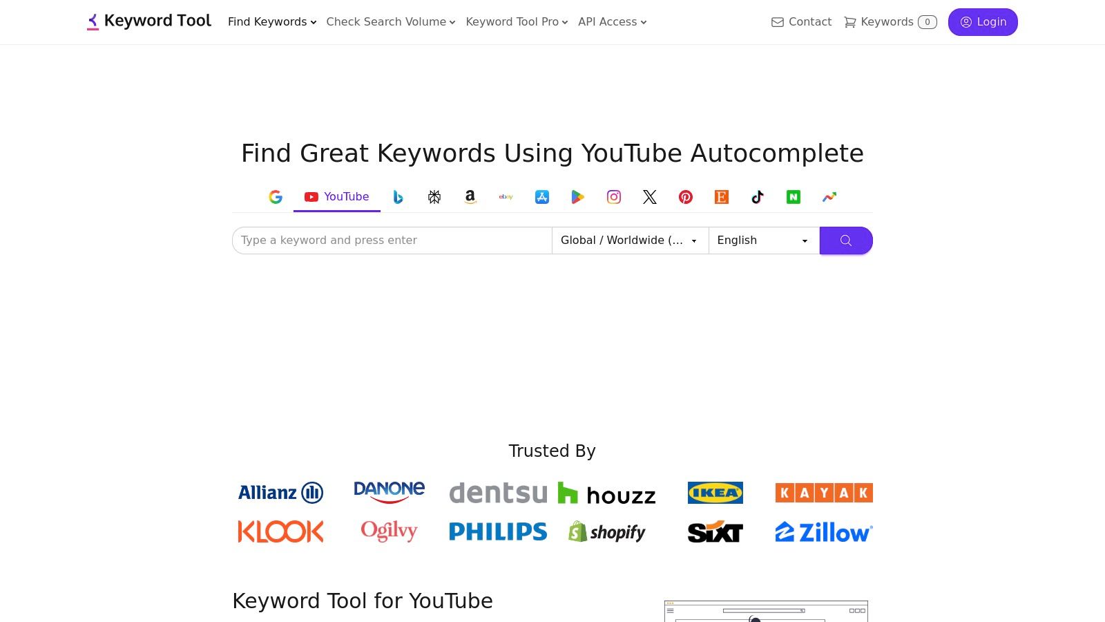 Keyword Tool (YouTube module)