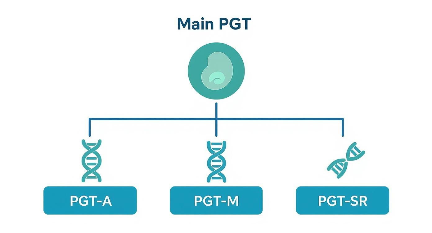 Infographie sur le coût des tests génétiques préimplantatoires