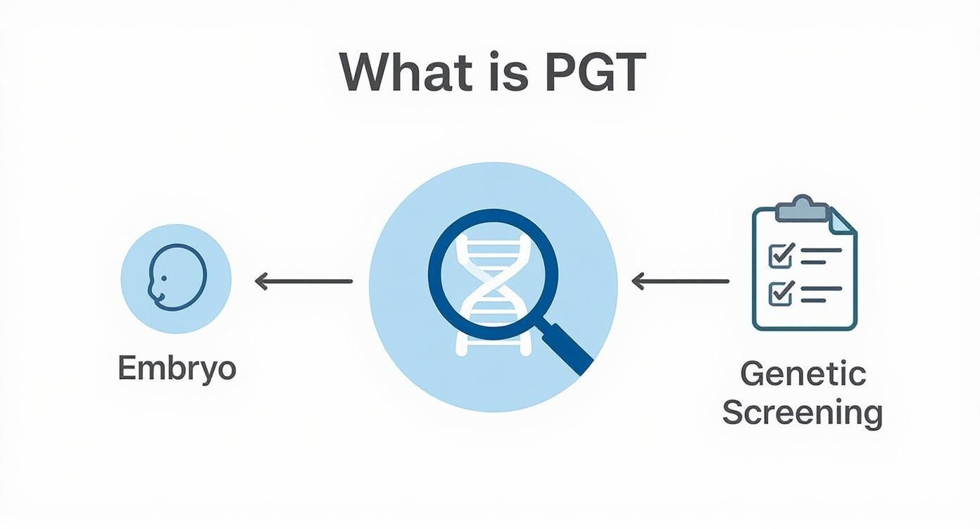 Infografik zum Thema PGT-Tests