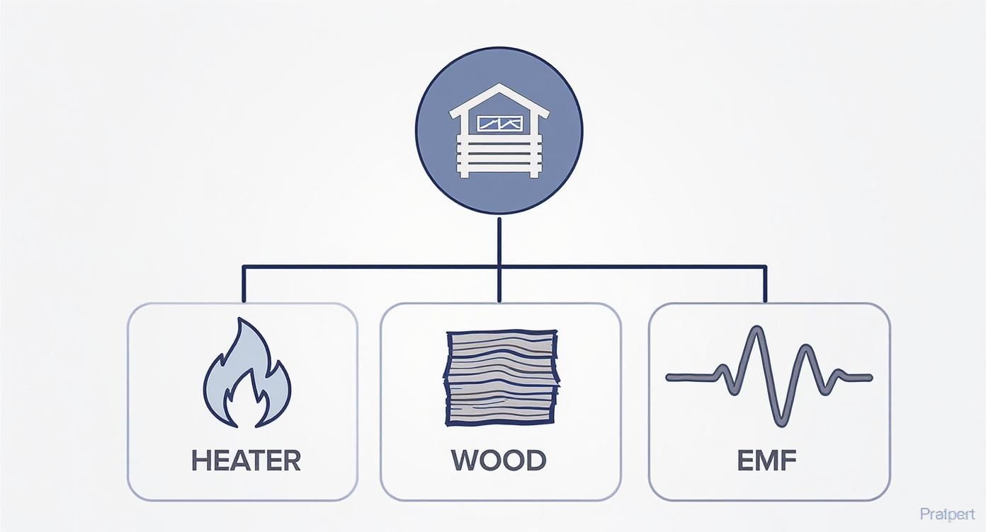 Infographic about best in home infrared sauna