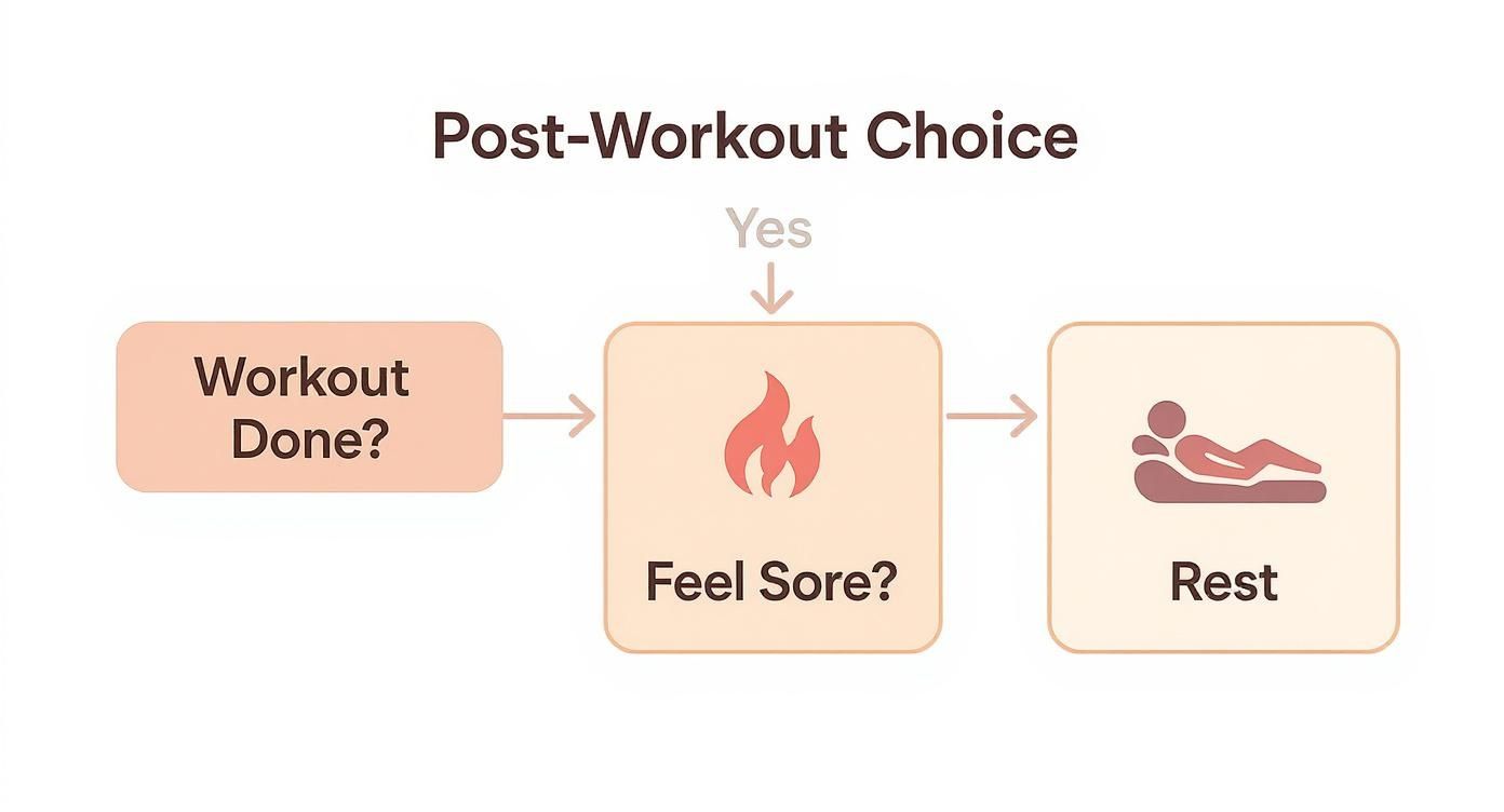 Infographic about sauna for recovery