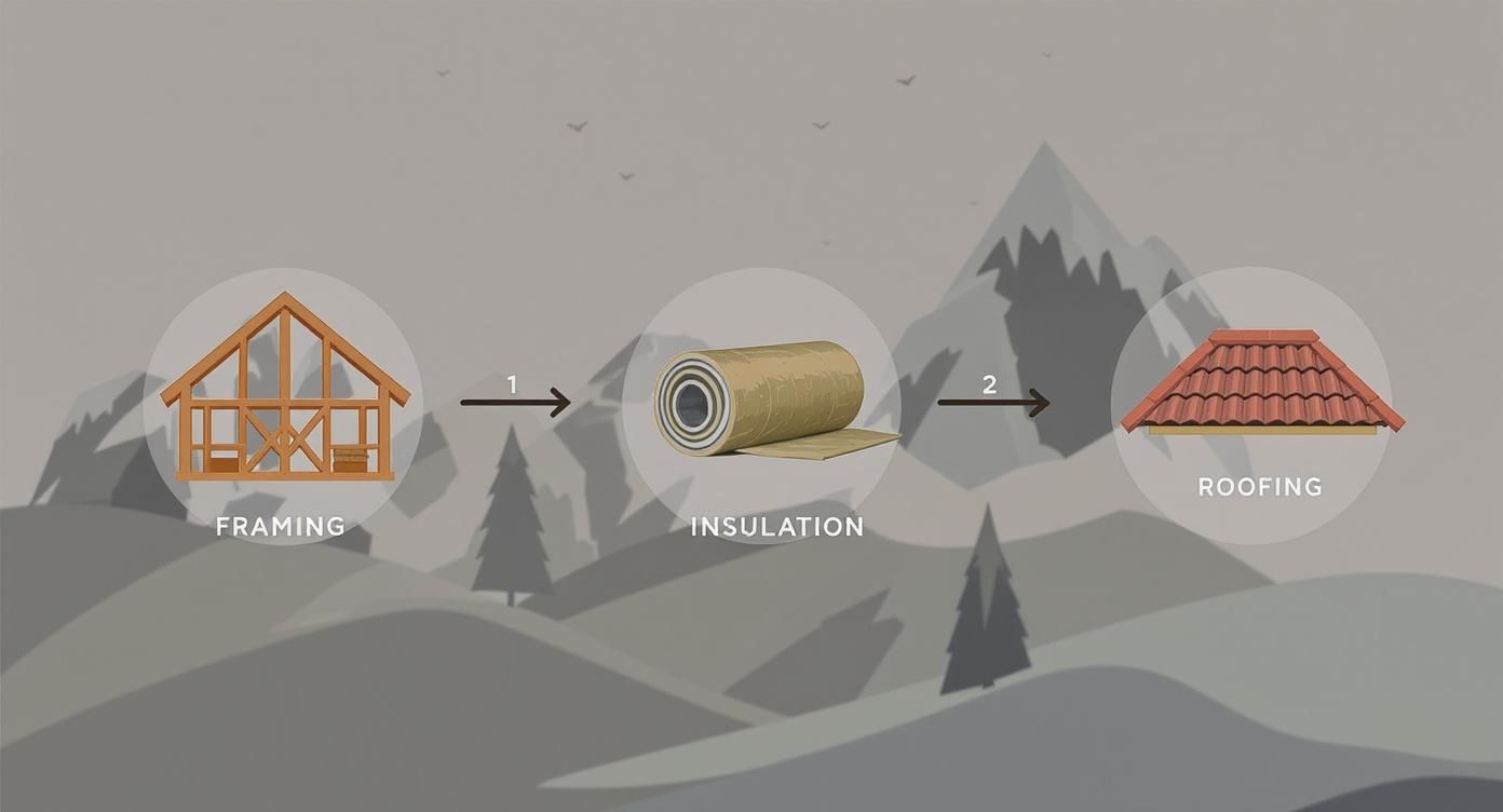 Infographic about how to build sauna outdoor