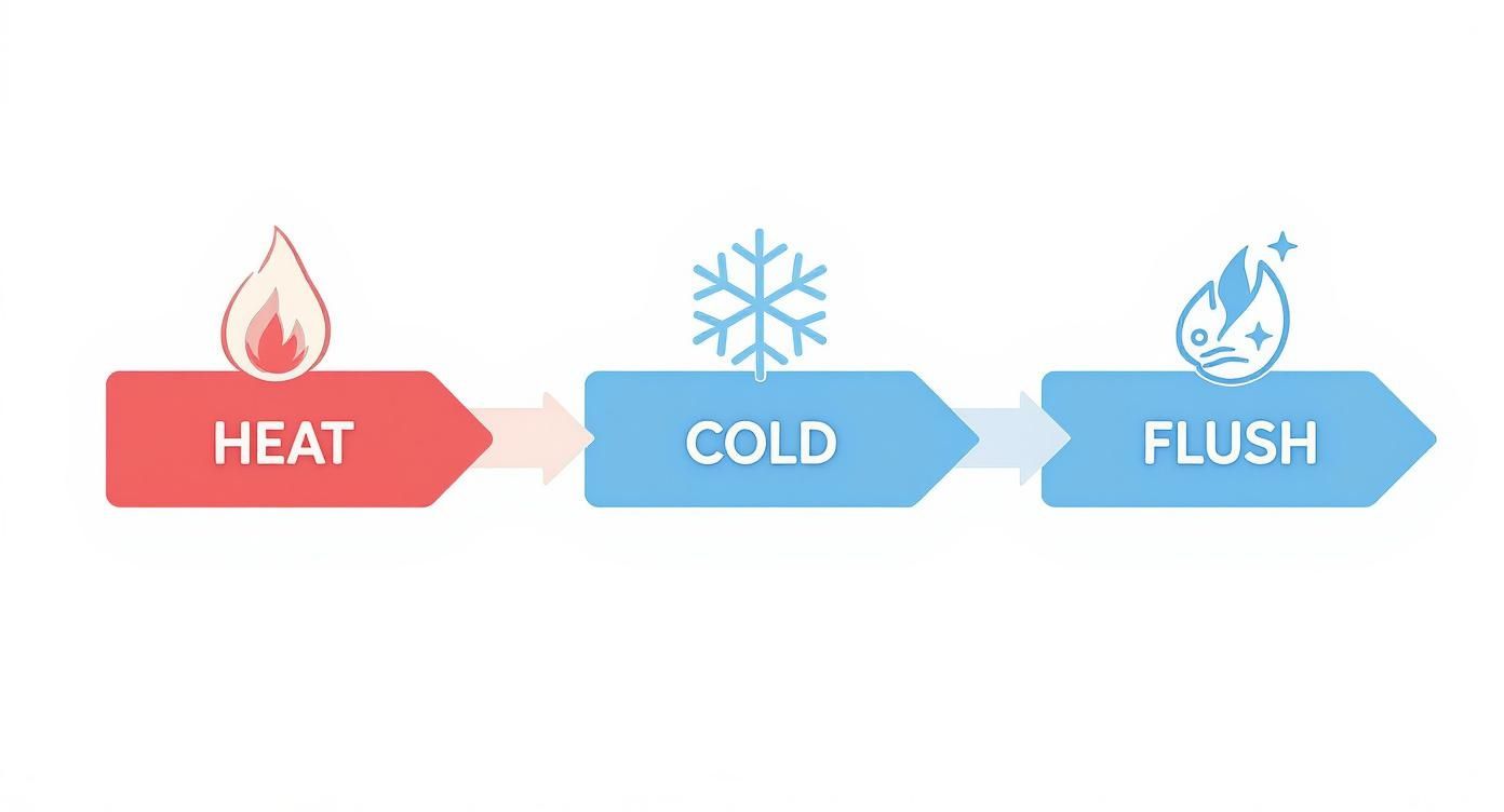 Infographic about sauna and cold plunge