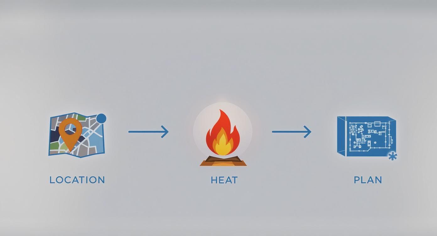 Infographic about how to build a sauna outside