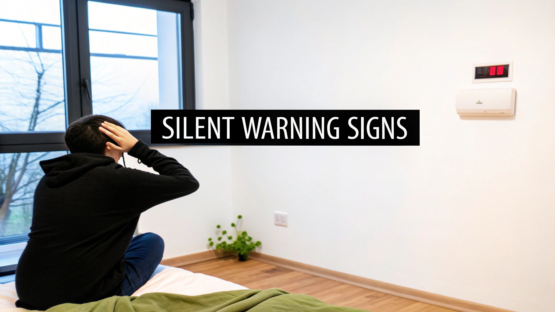 A carbon monoxide detector plugged into a wall outlet, serving as a silent guardian in a home.