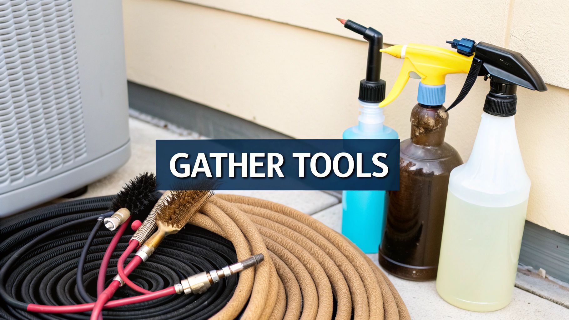 AC coil cleaning tools