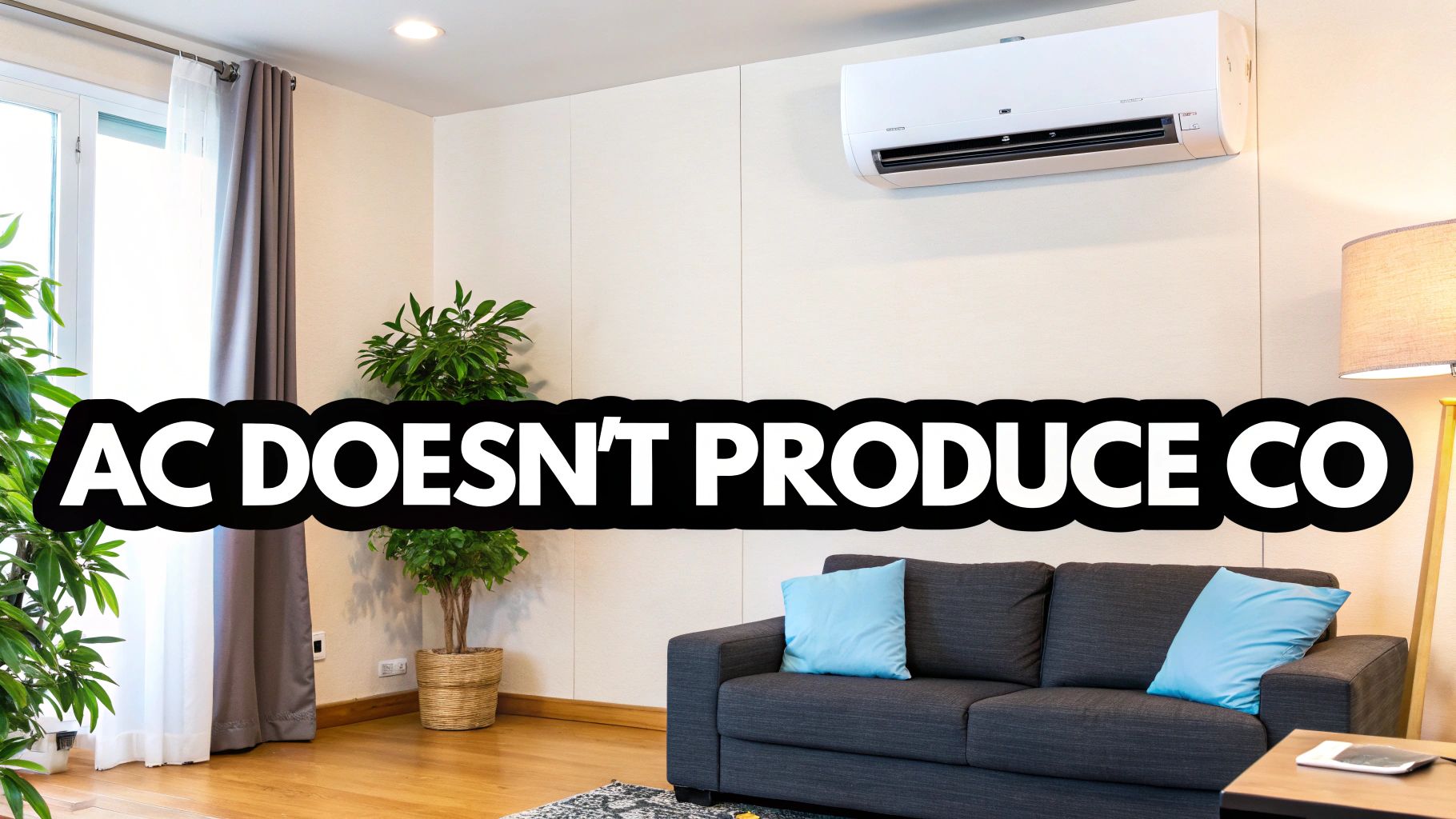 A modern air conditioning unit installed on the side of a house, symbolizing home comfort and safety.