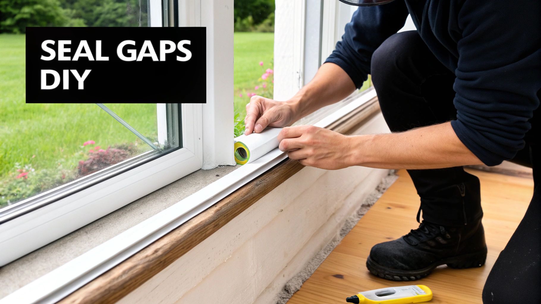 How to seal air gaps DIY