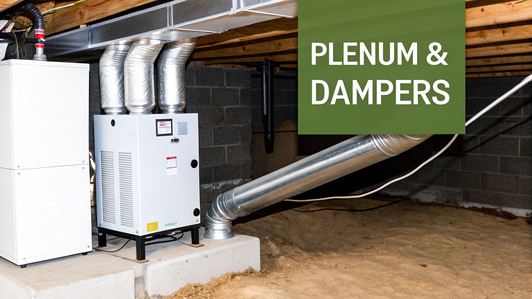air duct plenum and dampers