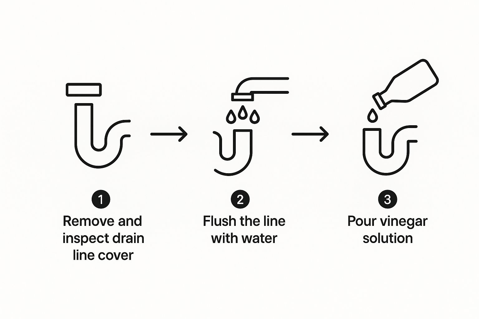 How to Clean AC Condensate Drain infographic