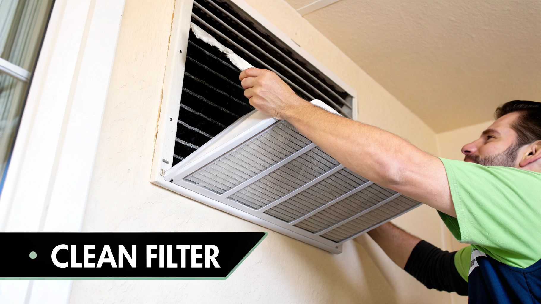 changing out AC filter