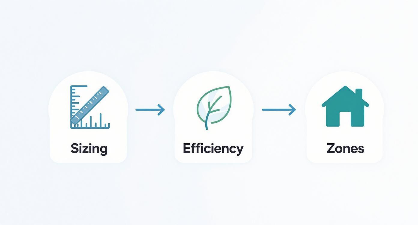 Infographic about best ductless mini split systems