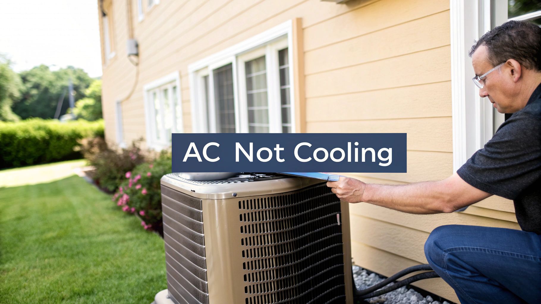 air conditioner running but not cooling house - 3-step fix