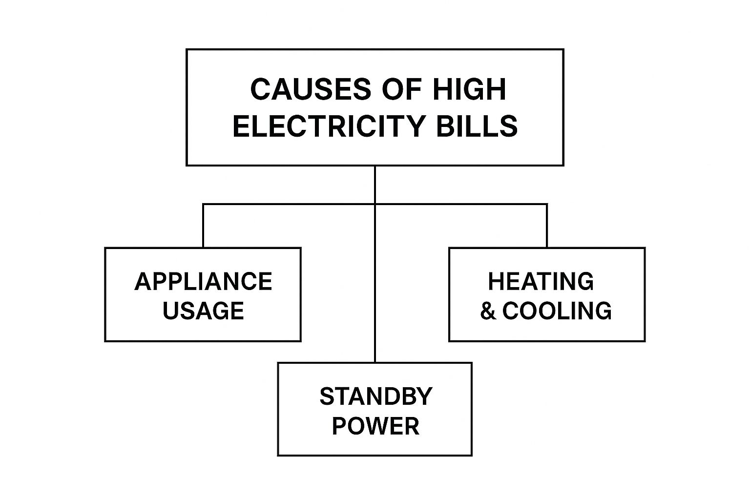 What Causes High Electricity Bills Infographic