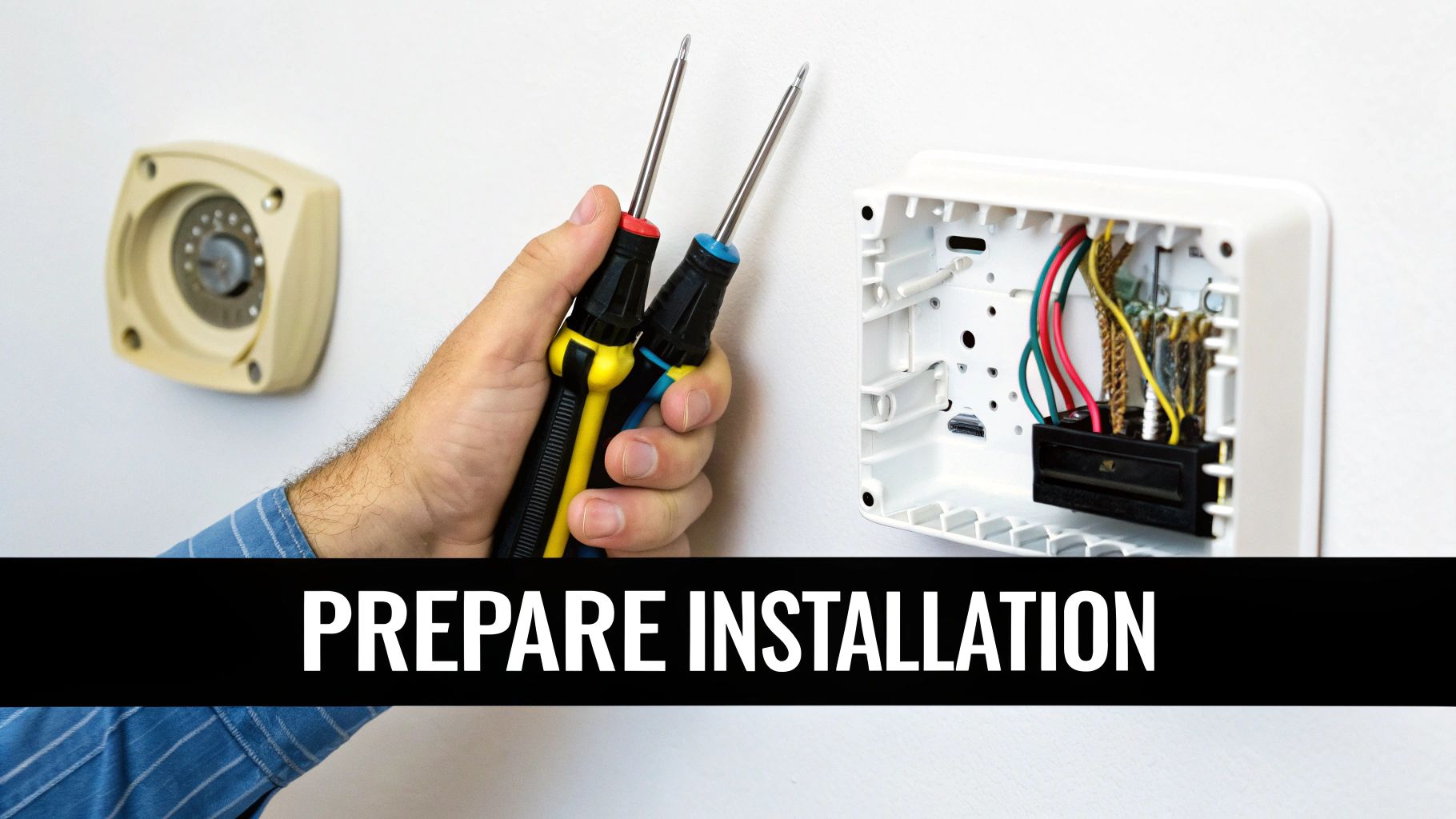thermostat installation prep