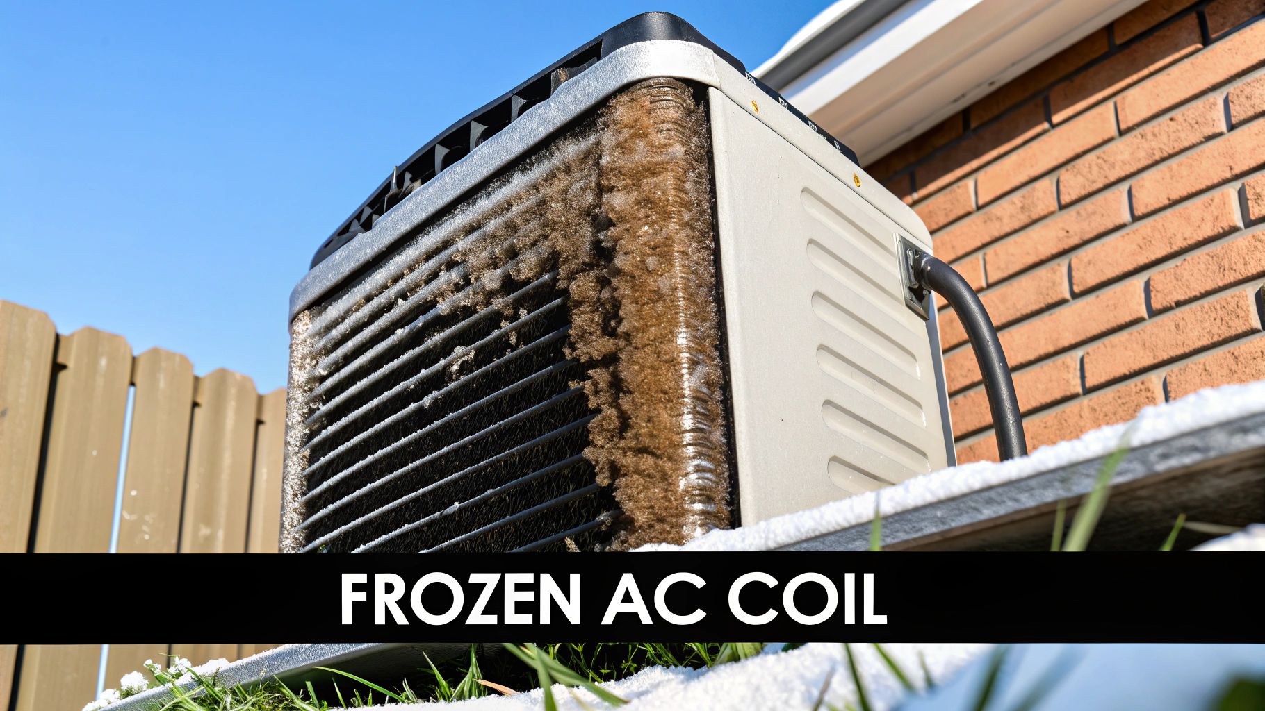frozen AC Coil