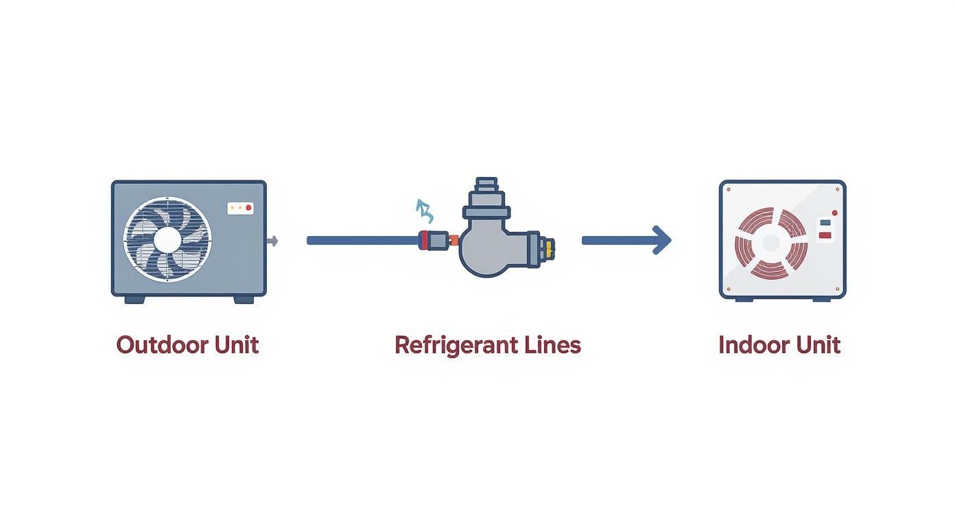 Infographic about what is split system hvac