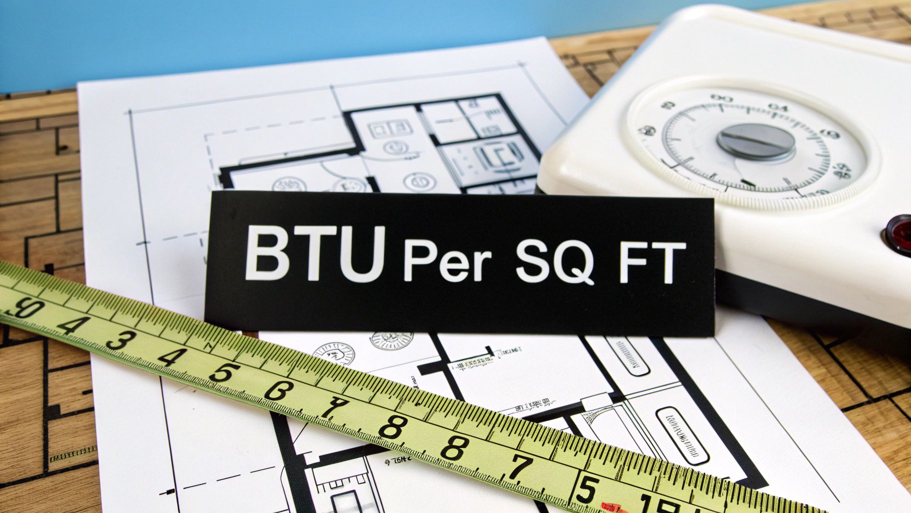 Calculate BTU Per Sq Ft for Air Conditioning