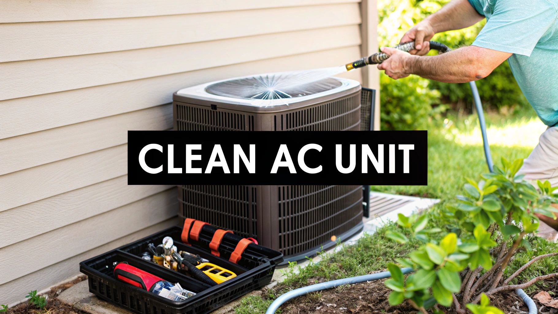 Cleaning AC Unit Components
