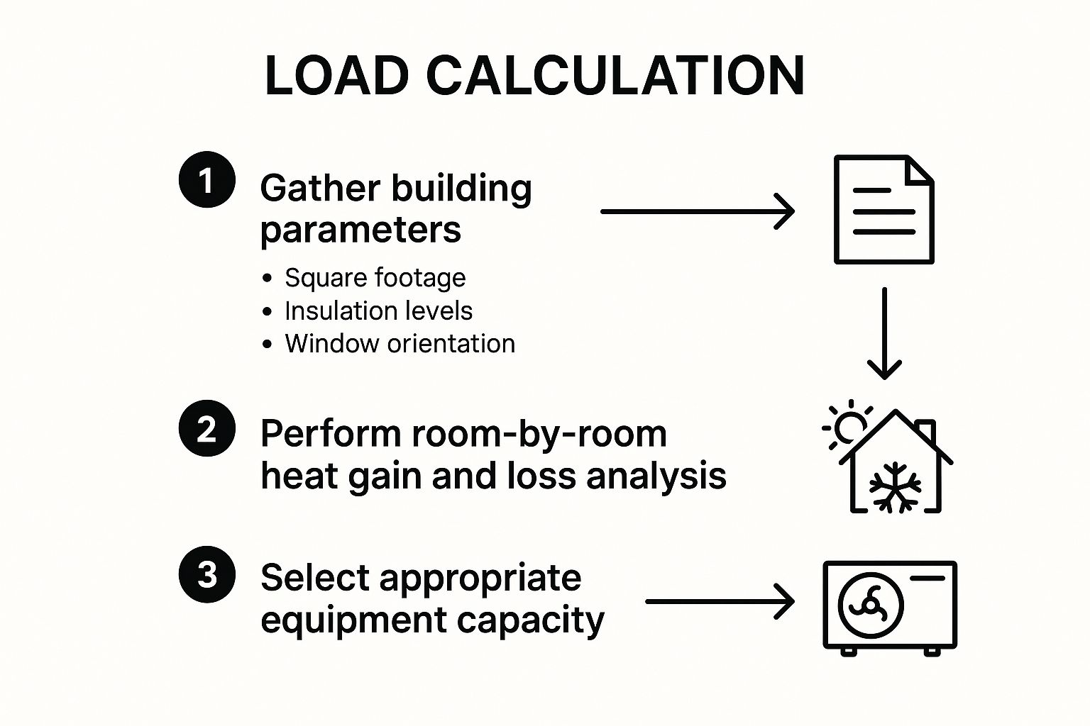 HVAC load calculation info graph