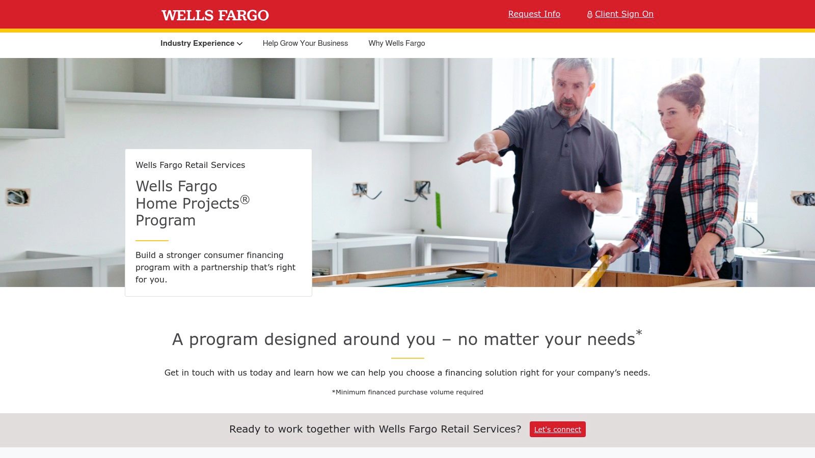 Wells Fargo Home Projects (Retail Services)