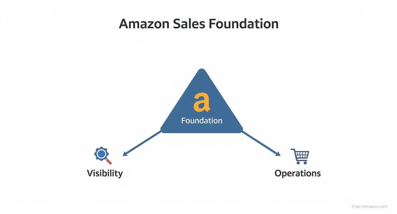 Infographic about how to grow sales on amazon