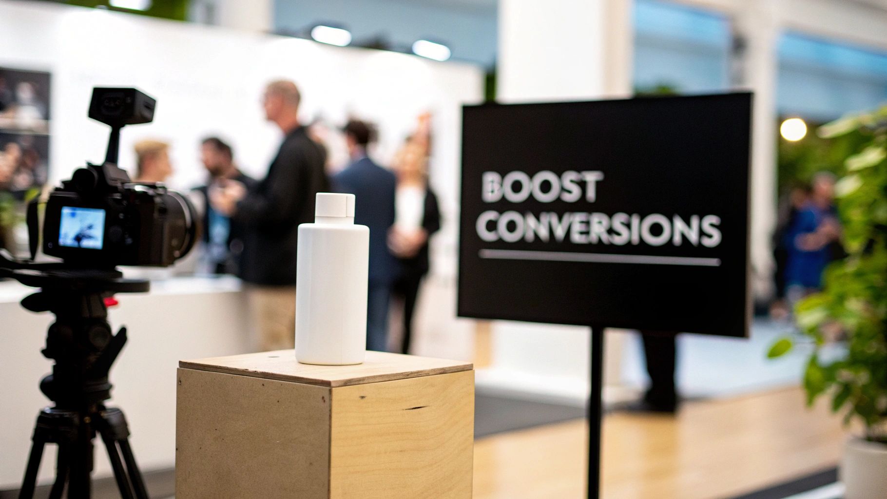 Close-up of a person's hands holding a credit card over a laptop keyboard, indicating an online purchase is being made.