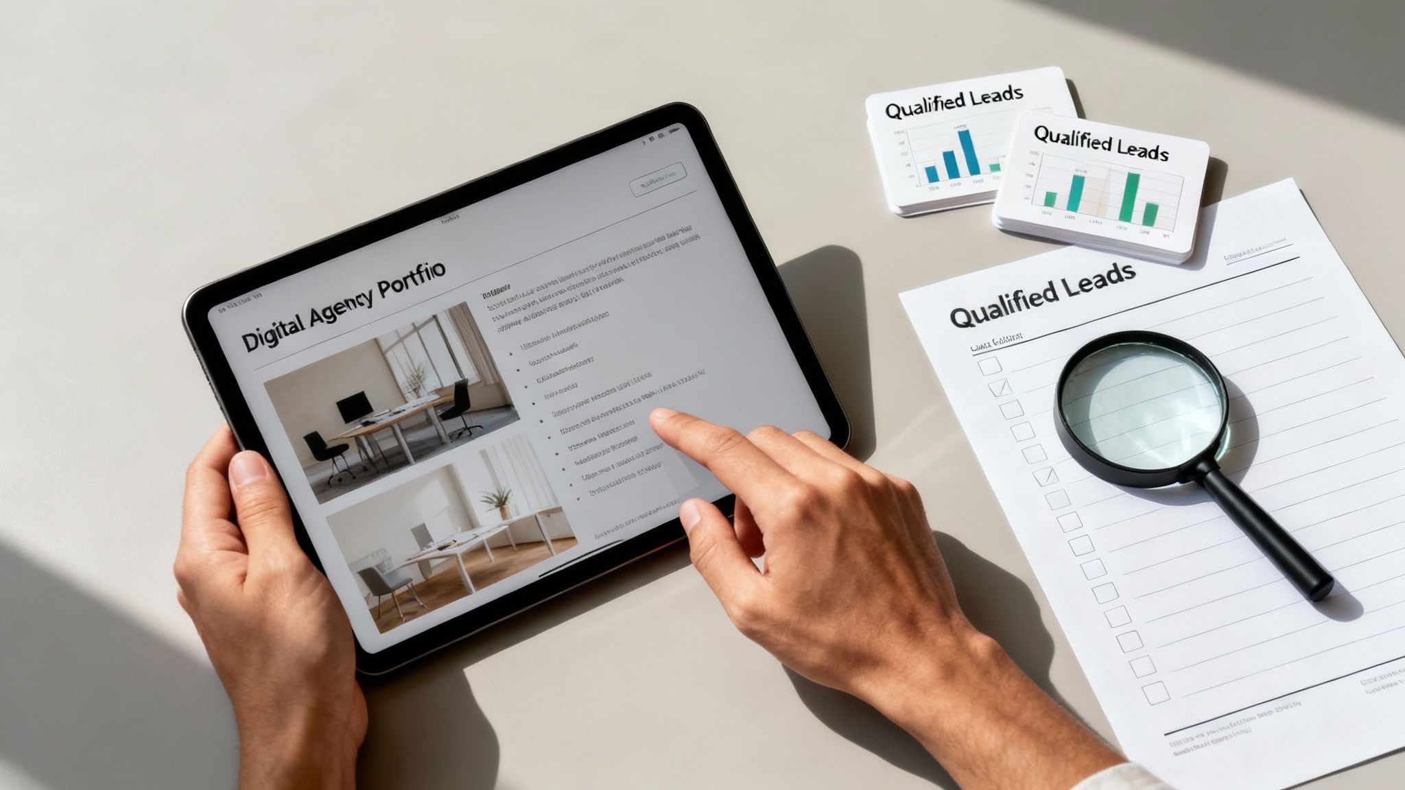 Graph with upward-trending arrow and dollar signs, representing ROI